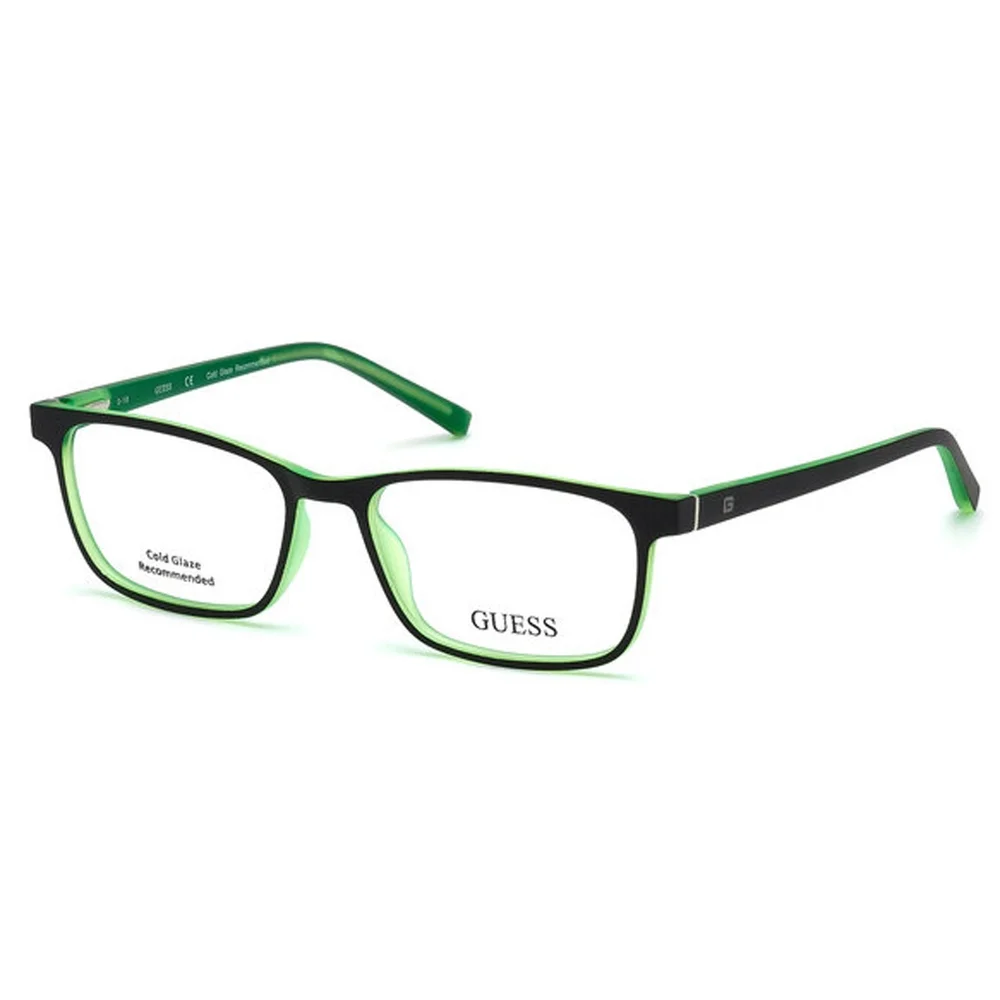 NWT GUESS 3003 51005 Black/Green Eyeglasses